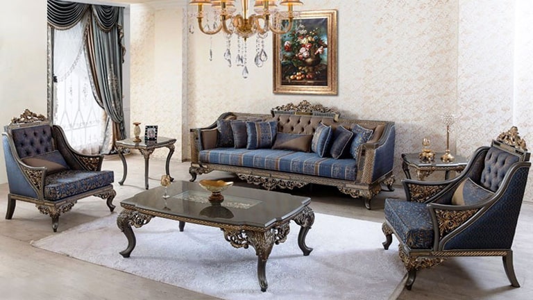 تکنیک های چیدمان انواع مبل سلطنتی